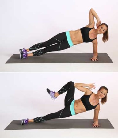 Side Plank Crunches