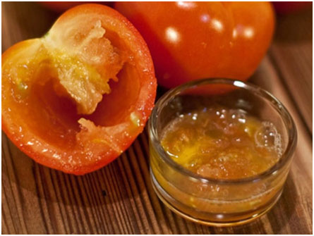 Tomato juice and Honey